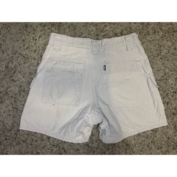 LEVIS Vintage 1998 Y2K Cargo Shorts Khaki Tan 90s Preppy Casual Hiking Sz 26 - Picture 2 of 10